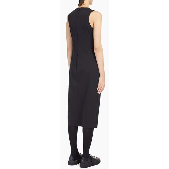 Max Mara Leisure Emilia Jersey Sleeveless Midi-Dress in Black NWT Size XS - Picture 4 of 9